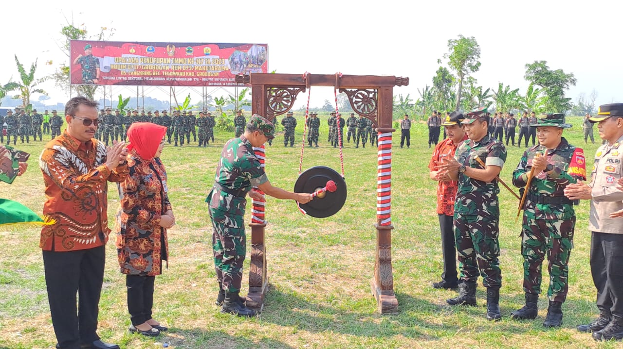 TNI Manunggal Membangun Desa (TMMD) Reguler ke-117 Kodim 0717/Grobogan Secara Resmi di Tutup